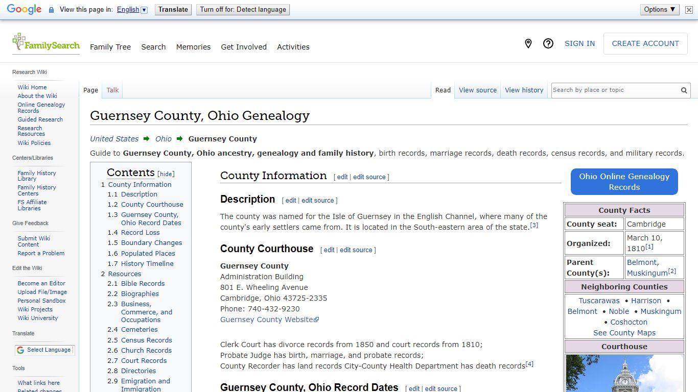 Guernsey County, Ohio Genealogy • FamilySearch